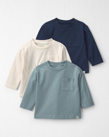 Baby Boy 3-Pack Organic Cotton Tops, 