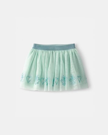 Toddler Girl Disney&copy; Tiana Glitter Tulle Skort - Green, 