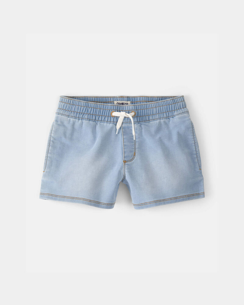 Filles - Short &agrave; enfiler en denim - D&eacute;lav&eacute; clair, image 1 sur 3 diapositives