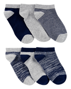 Boys 6-Pack Ankle Socks, image 1 of 2 slides