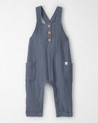 Baby Organic Cotton Gauze Overalls, image 1 of 5 slides