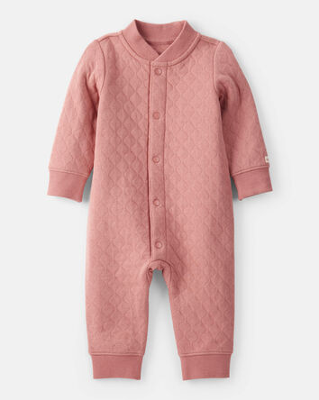 Bébé fille - Combinaison matelassée à manches longues – Rose, 