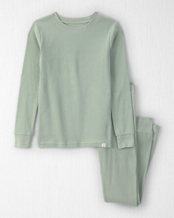Kids 2-Piece Long-Sleeve Pyjama Set in Green, 