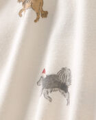 Baby Dog PurelySoft&trade; 2-Way Zip Sleep & Play Pyjamas - Cream, image 6 of 9 slides