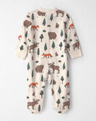 Baby Organic Cotton Sleeper in Woodland Creatures, image 2 of 5 slides