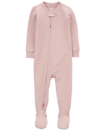 Toddler 1-Piece Striped PurelySoft Footie Pyjamas, 