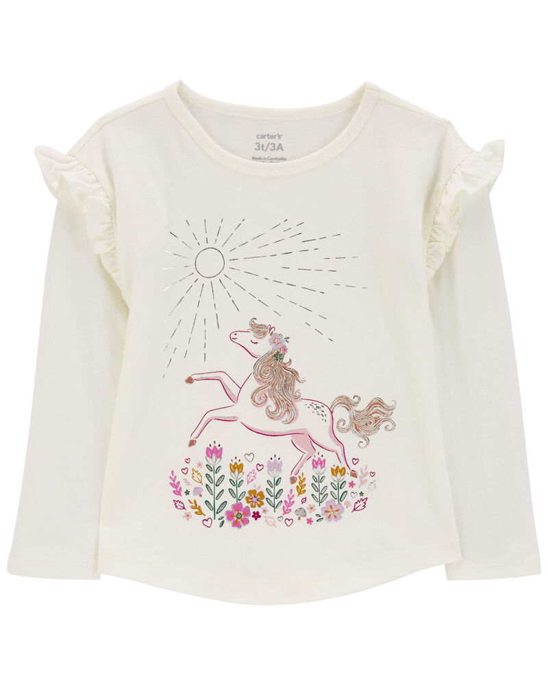Baby Unicorn Flutter Graphic T-Shirt, image 1 of 3 slides
