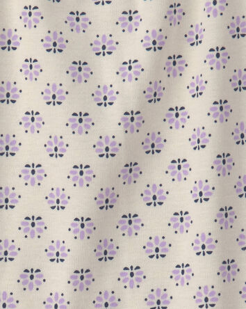 Baby Girl 2-Piece Bodysuit & Short Set - Purple/Ivory, 