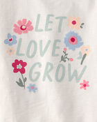 Toddler Girl Organic Cotton 'Let Love Grow' Tee, image 3 of 4 slides