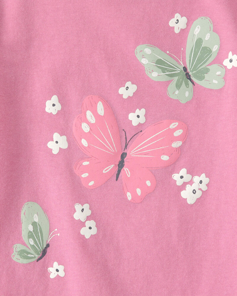 Toddler Girl Butterfly Graphic Tee - Pink, image 2 of 3 slides