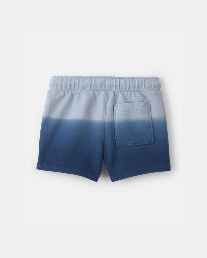 Tout-petit gar&ccedil;on - Short en jersey bouclette &agrave; cordon de serrage &agrave; effet ombr&eacute; - Bleu, image 2 sur 3 diapositives