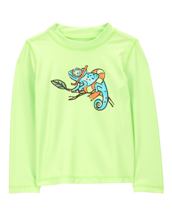Toddler Iguana Long-Sleeve Rashguard, 