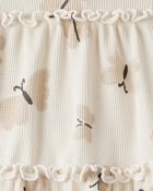 Toddler Girl Butterfly Top & Pant Set - Cream, image 2 of 3 slides