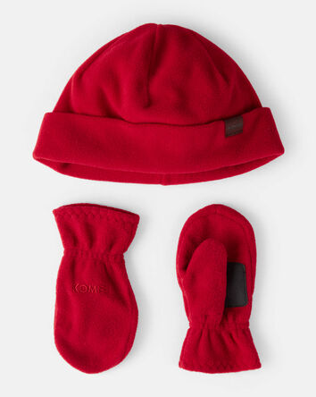 Toddler Boy KOMBI  Fleece Hat & Mitts Set , 