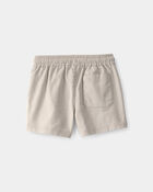 Toddler Boy Twill Shorts - Light Khaki, image 2 of 4 slides