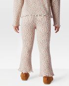 Toddler Floral Thermal Flare Pants, image 2 of 6 slides