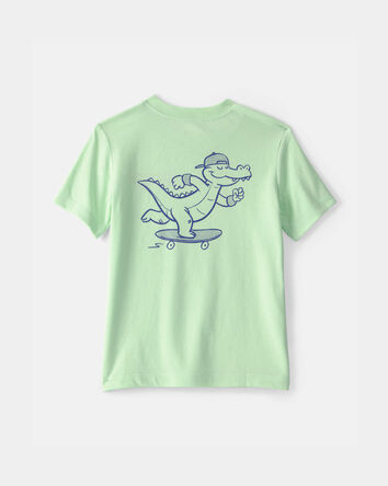 Tout-petit - T-shirt imprim&eacute; de skateboard 'Later Gator' - Vert, 