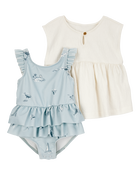 Baby 2-Piece Swimsuit & Cover-Up Set, image 1 of 5 slides