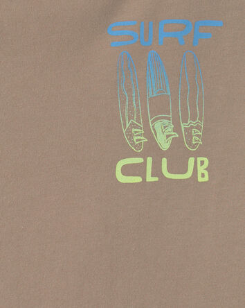 Boys 'Surf Club' Graphic Tank - Brown, 