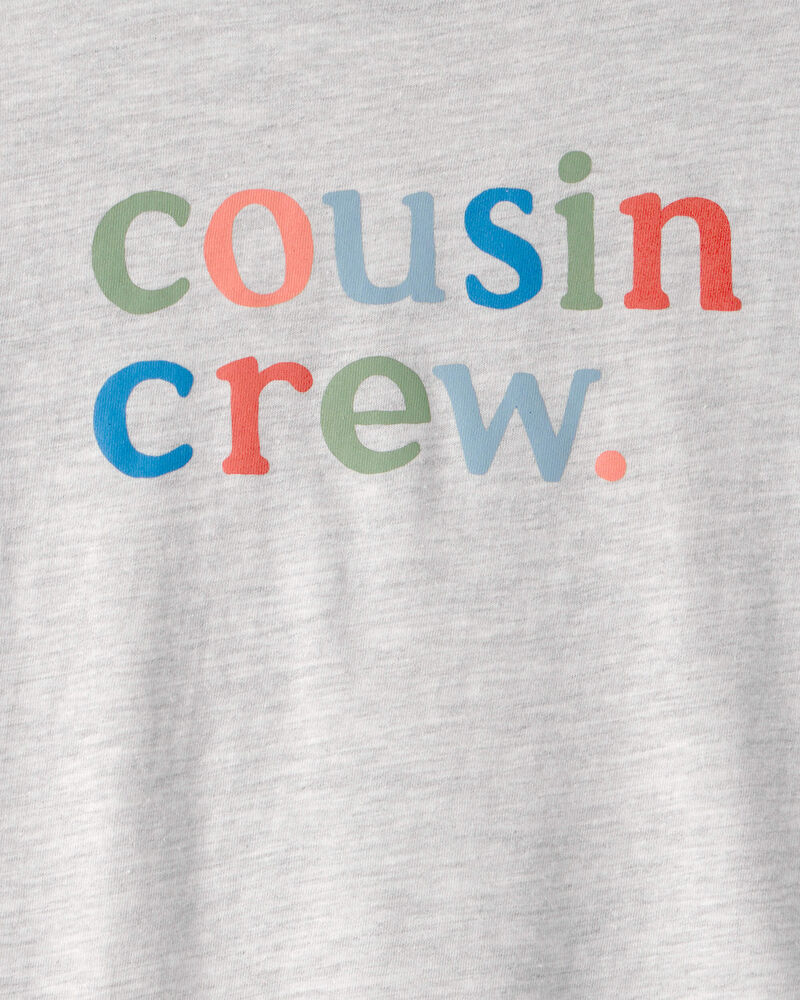 Kid 'Cousin Crew' Graphic Tee - Grey, image 2 of 3 slides