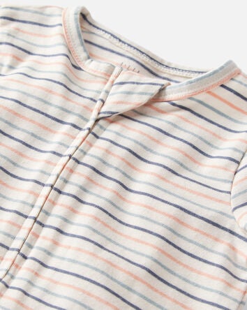 Baby 2-Pack Organic Cotton 2-Way Zip Rompers, 