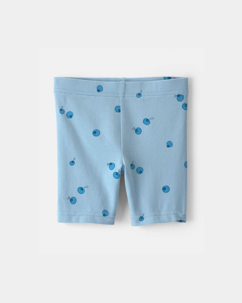 Toddler Girl Blueberry Bike Shorts - Blue, image 1 of 4 slides