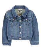 Toddler Classic Knit-Like Denim Jacket, image 1 of 4 slides