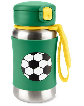 Bouteille &agrave; paille en acier inoxydable Spark Style - Soccer, 