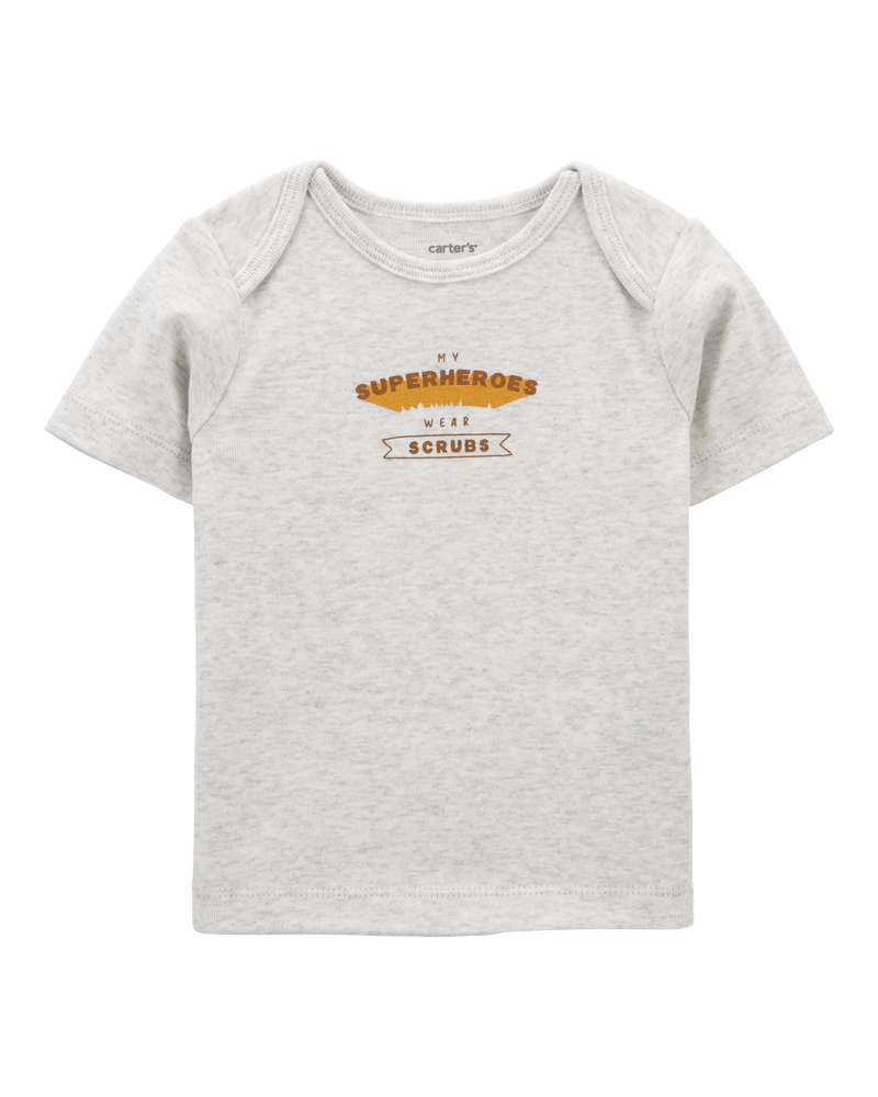 Baby Preemie Superheroes Wear Scrubs Tee, image 1 of 4 slides