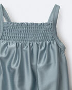 Toddler Girl Smocked One-Piece Swimsuit - Pale Blue, image 4 of 7 slides