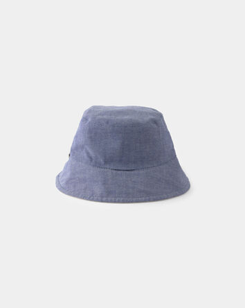 B&eacute;b&eacute; gar&ccedil;on - Chapeau cloche r&eacute;versible pour gar&ccedil;on - Kaki/Bleu, 