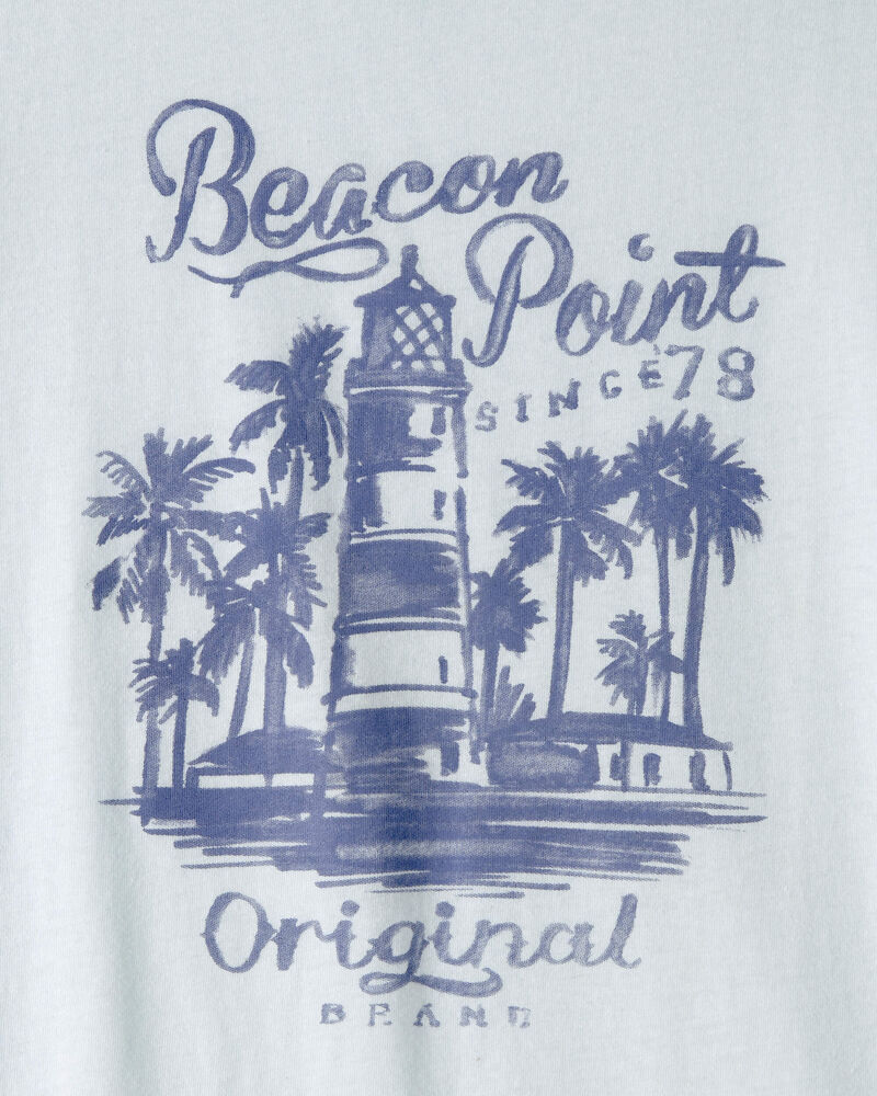 Kids Lighthouse Graphic Tee - Blue, image 2 of 3 slides