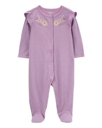 Baby Floral Snap-Up Thermal Sleeper, 