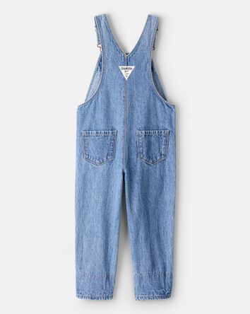 Tout-petit fille - Salopettes en denim &agrave; motif fleurs et patchwork - Bleu, 