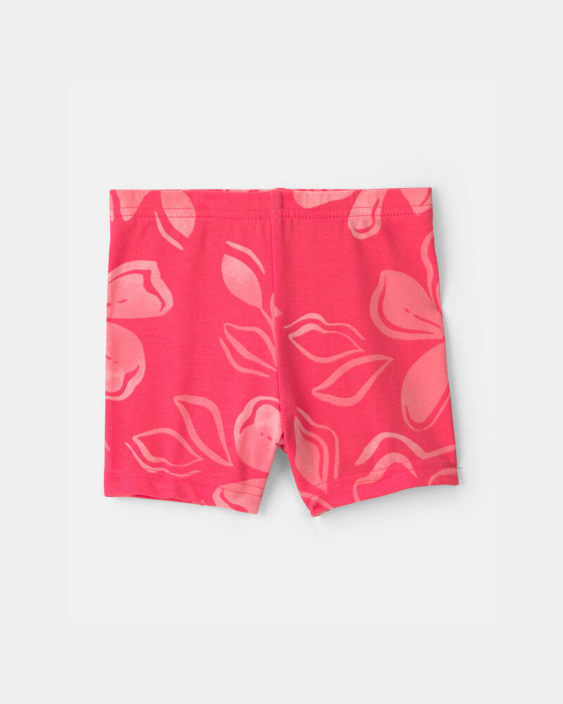 B&eacute;b&eacute; fille - Short de cycliste &agrave; motif floral - Corail, image 2 sur 3 diapositives