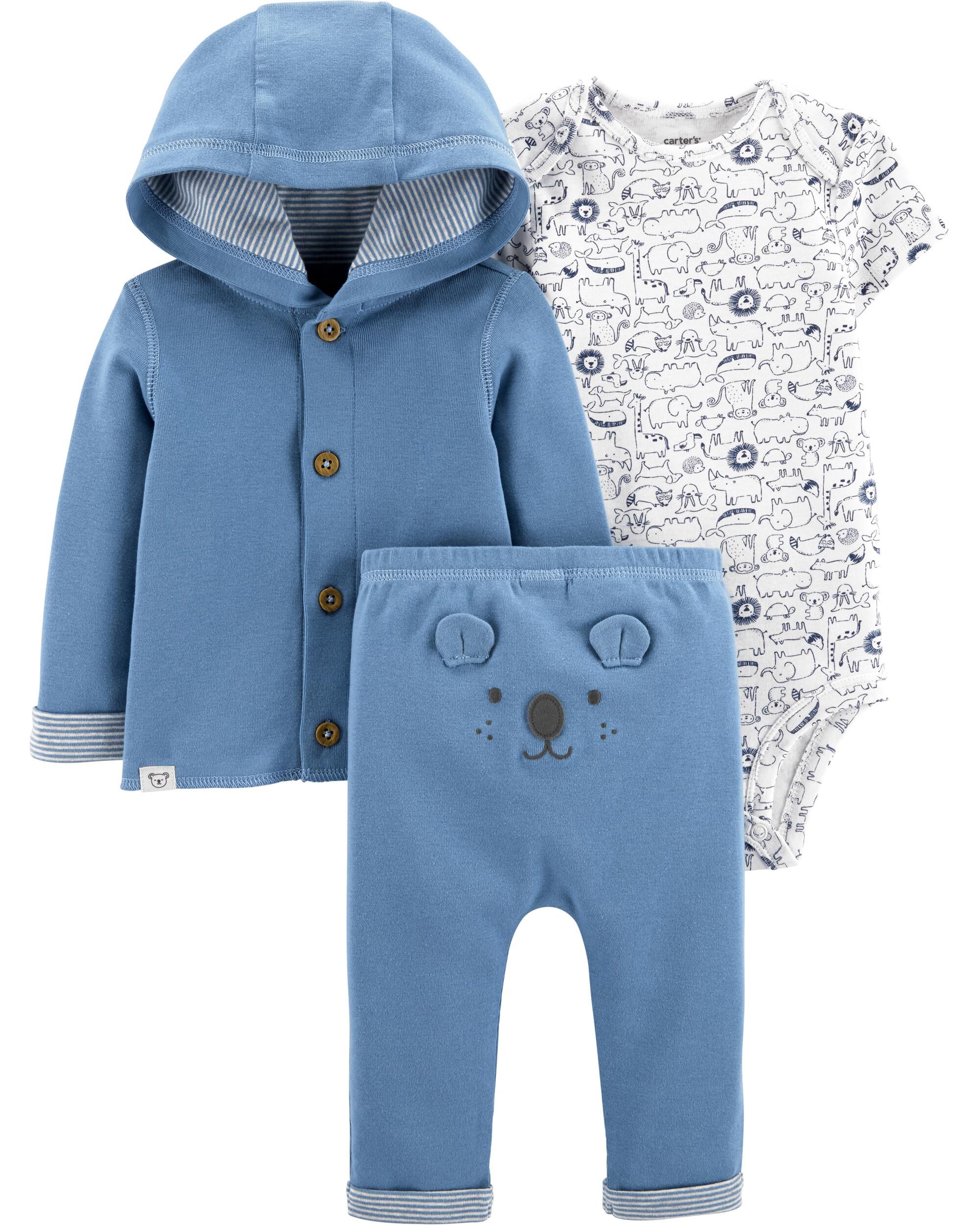3 Piece Koala Little Cardigan Set