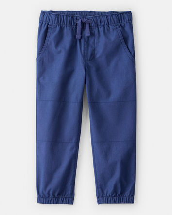 Toddler Boy Cotton Pull-On Fashion Pants - Navy, 