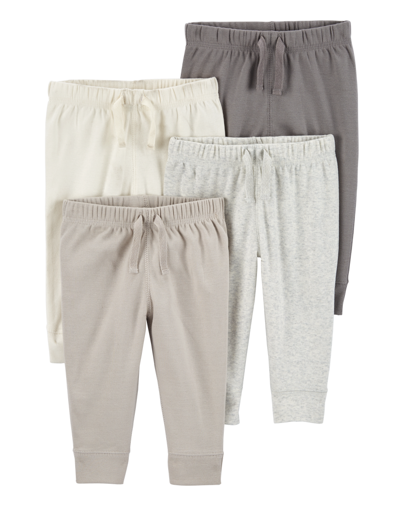 Baby 4-Pack Pull-On Pants, image 1 of 6 slides