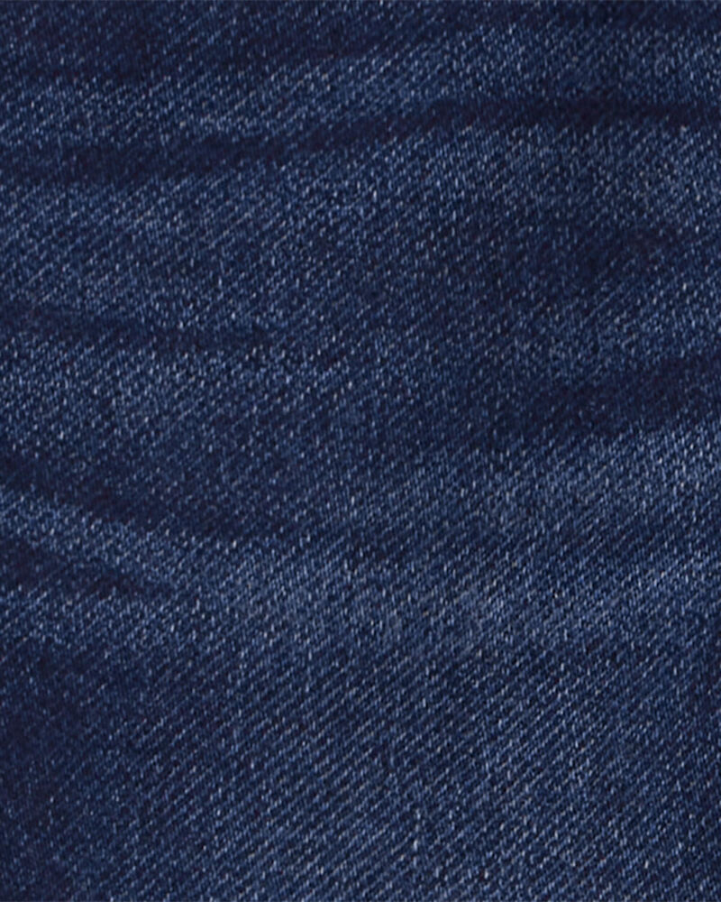 Toddler Knit-Like Denim Drawstring Jeans, image 3 of 5 slides