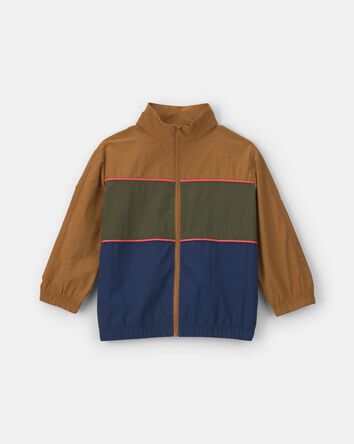 Gar&ccedil;ons - Blouson &agrave; fermeture &agrave; glissi&egrave;re aux couleurs contract&eacute;es, 