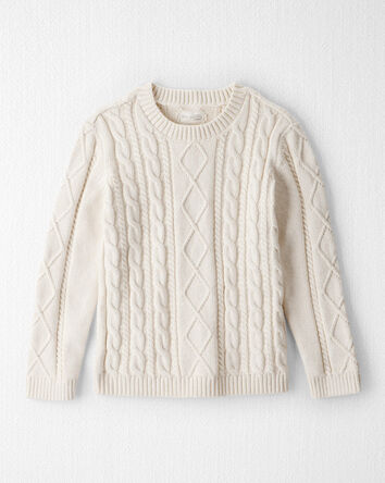 Jeune - Pull en tricot torsadé en coton biologique, 