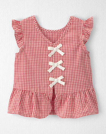 Tout-petit fille - Ensemble 2 pi&egrave;ces haut et short en coton biologique, 