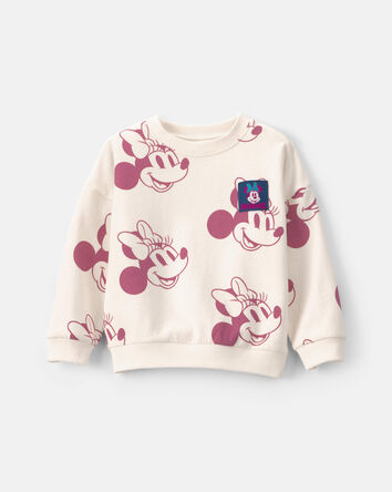Disney&copy; Minnie Mouse Fleece Pullover Sweatshirt - Cream, 