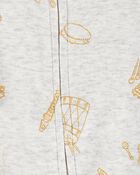 Baby 2-Pack 2-Way Zip Cotton Blend Sleeper Pyjamas, image 3 of 5 slides