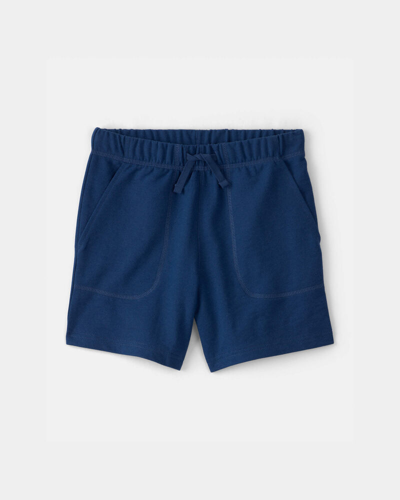 Gar&ccedil;ons - Shorts en Jersey bouclette - Bleu, image 1 sur 3 diapositives