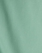 Girls Long-Sleeve Quarter-Zip Windbreaker - Green, image 2 of 3 slides