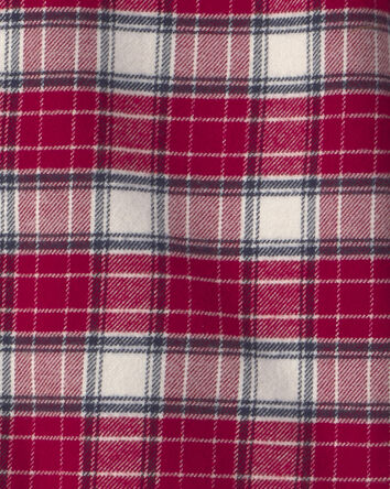 Toddler Boy Organic Cotton Flannel Button-Down Shirt, 