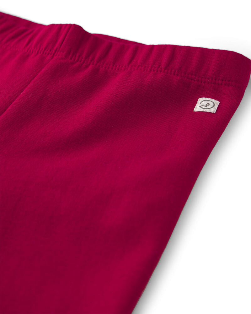 Toddler Girl 2-Pack Fleece Leggings Made with Organic Cotton, image 5 of 6 slides