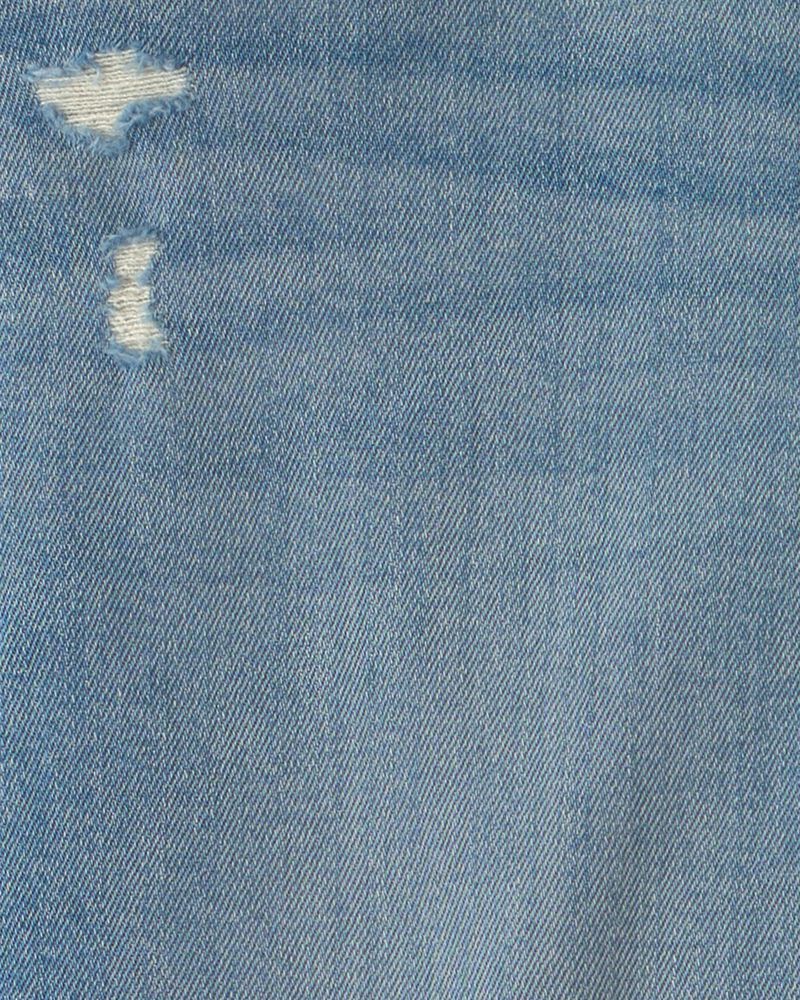 Girls Denim Relaxed Jeans - Light Wash, image 3 of 4 slides