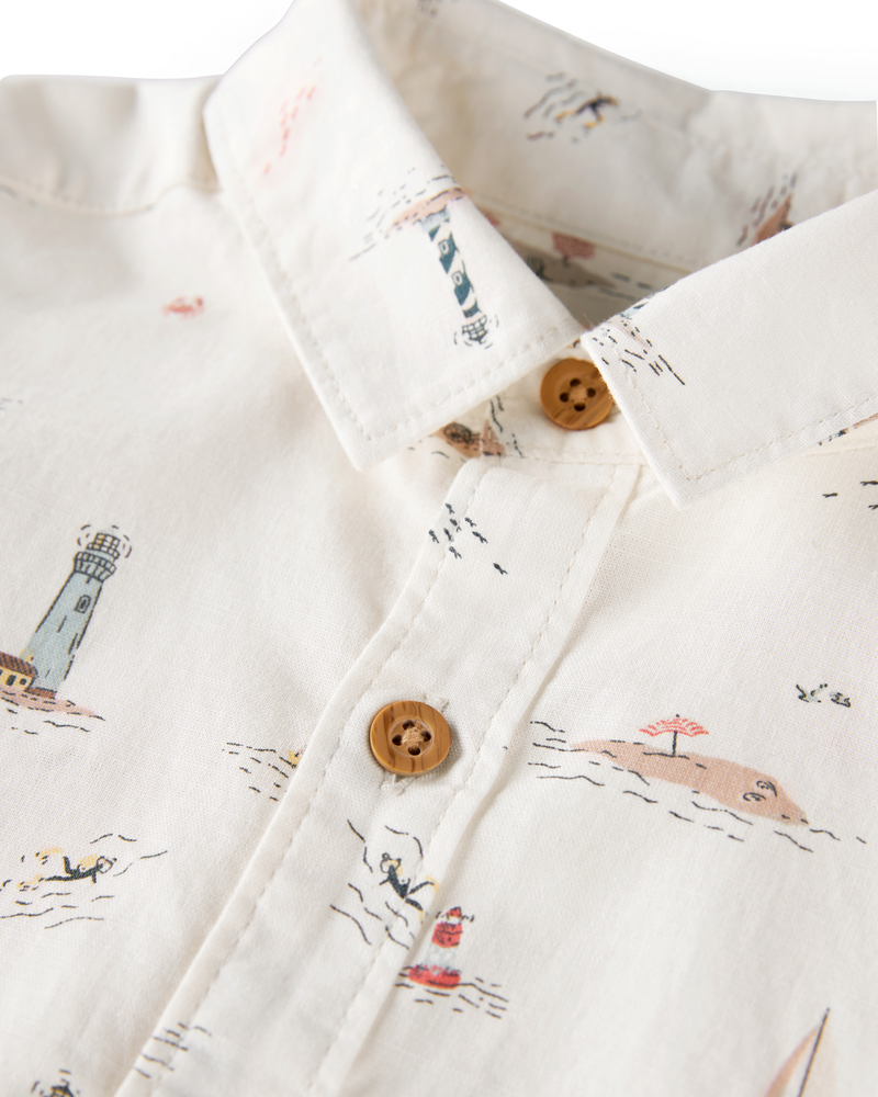 Toddler 2-Piece Coastal Print Set Made with Organic Cotton, image 4 of 6 slides
